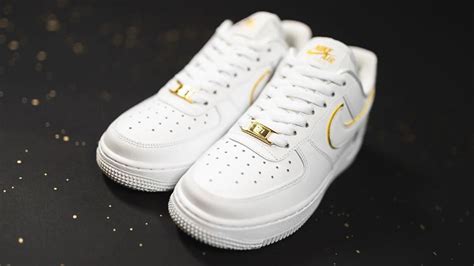 nike air force 1 low weiß gold|air force 1 type white gold.